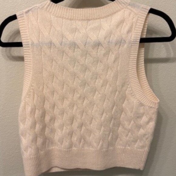 JCrew Cashmere cropped cable-knit sweater-vest - Size S - Picture 8 of 8